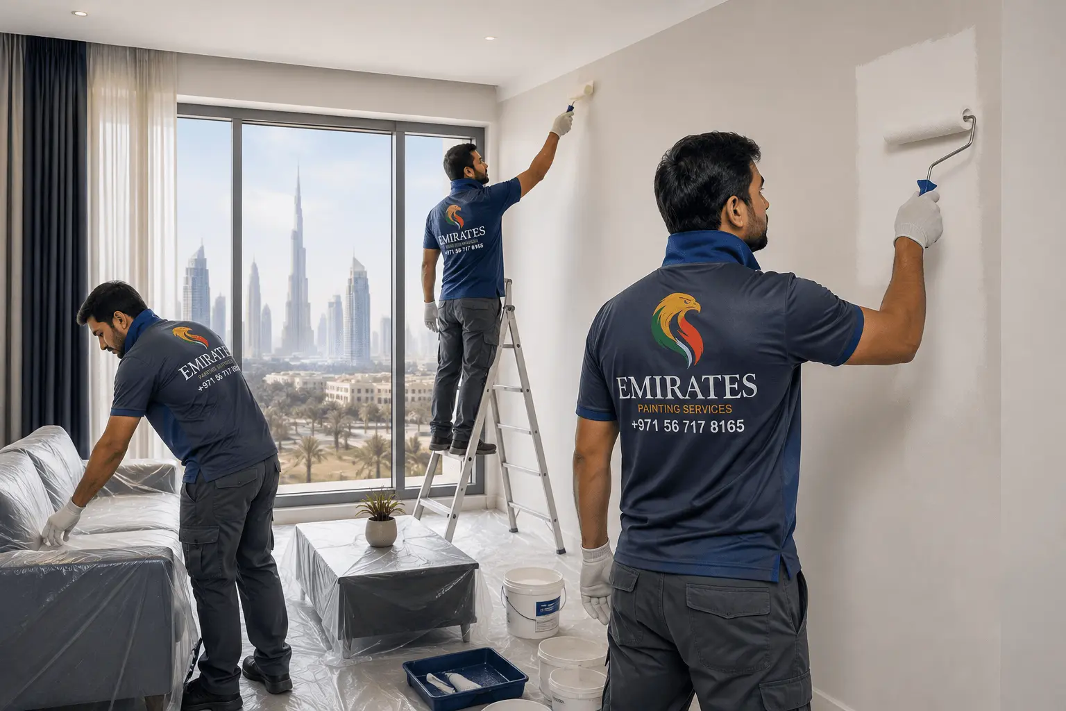 Surface preparation before painting Al Furjan